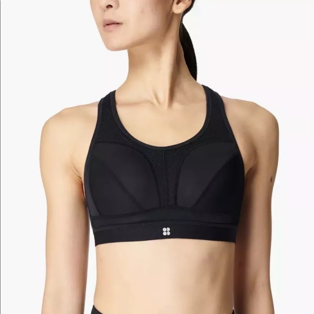 Sweaty Betty London Victory Sport Bra Black ~Size 36DD~